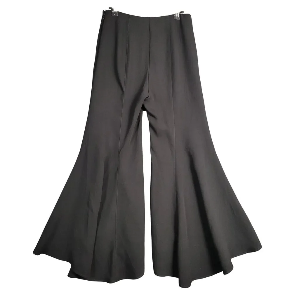 BY ANTHROPOLOGIE OB1096198 Black Zinnia High Rise Tulip Hem Pants Boho SIZE 2 - Picture 3 of 14